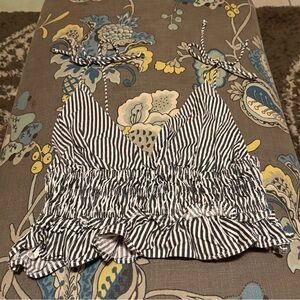 Elegant Black and White Striped Women's Tank Top